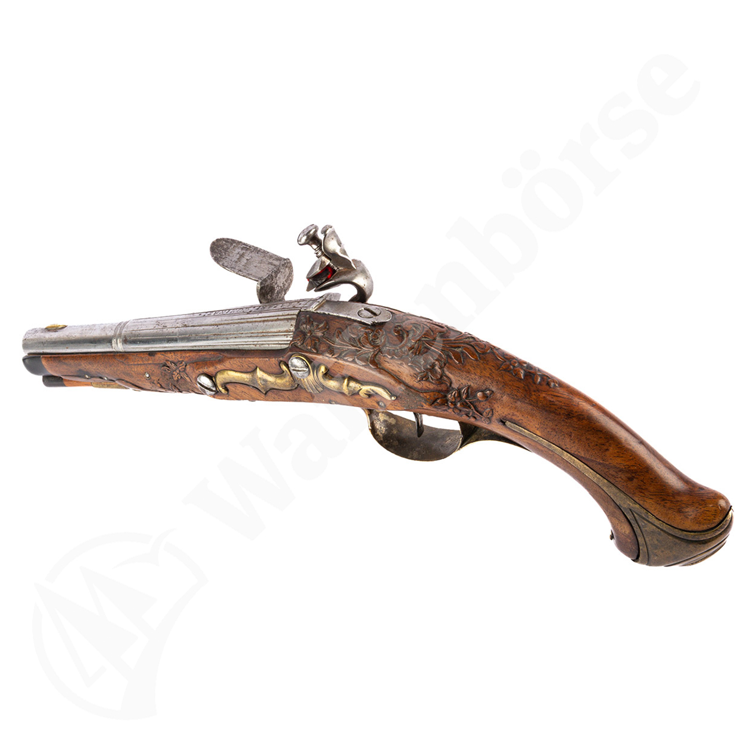 Lazari Comiaz Steinschloss Paar-Pistolen 14mm