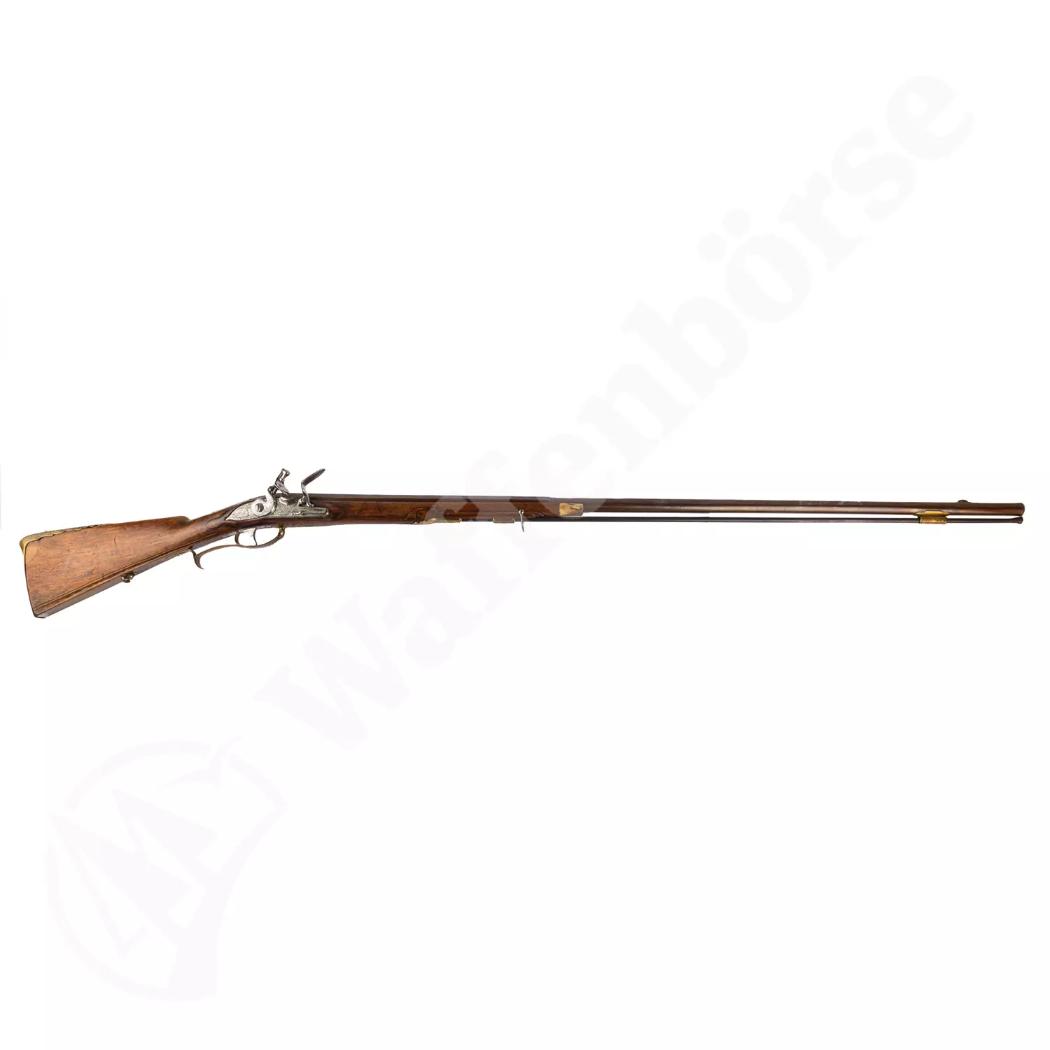 Steinschloss Rifle 18Jh. A.Gams Augsburg 17mm