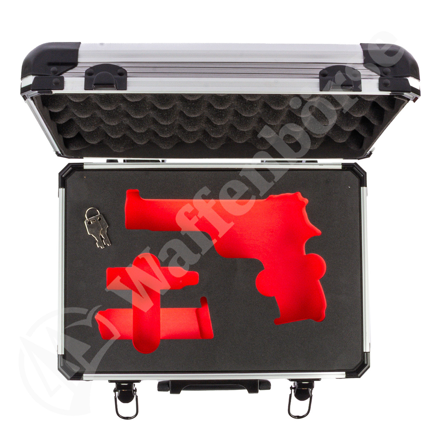 210 Alu-Koffer Schaumstoffeinlage 33x23x9 rot