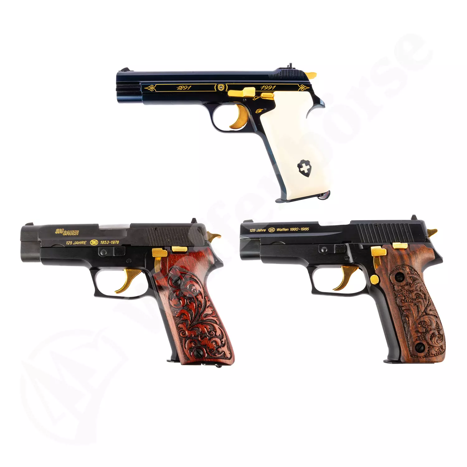 SIG Jubil. 3er Set 210 / 220 / 226 9mm para