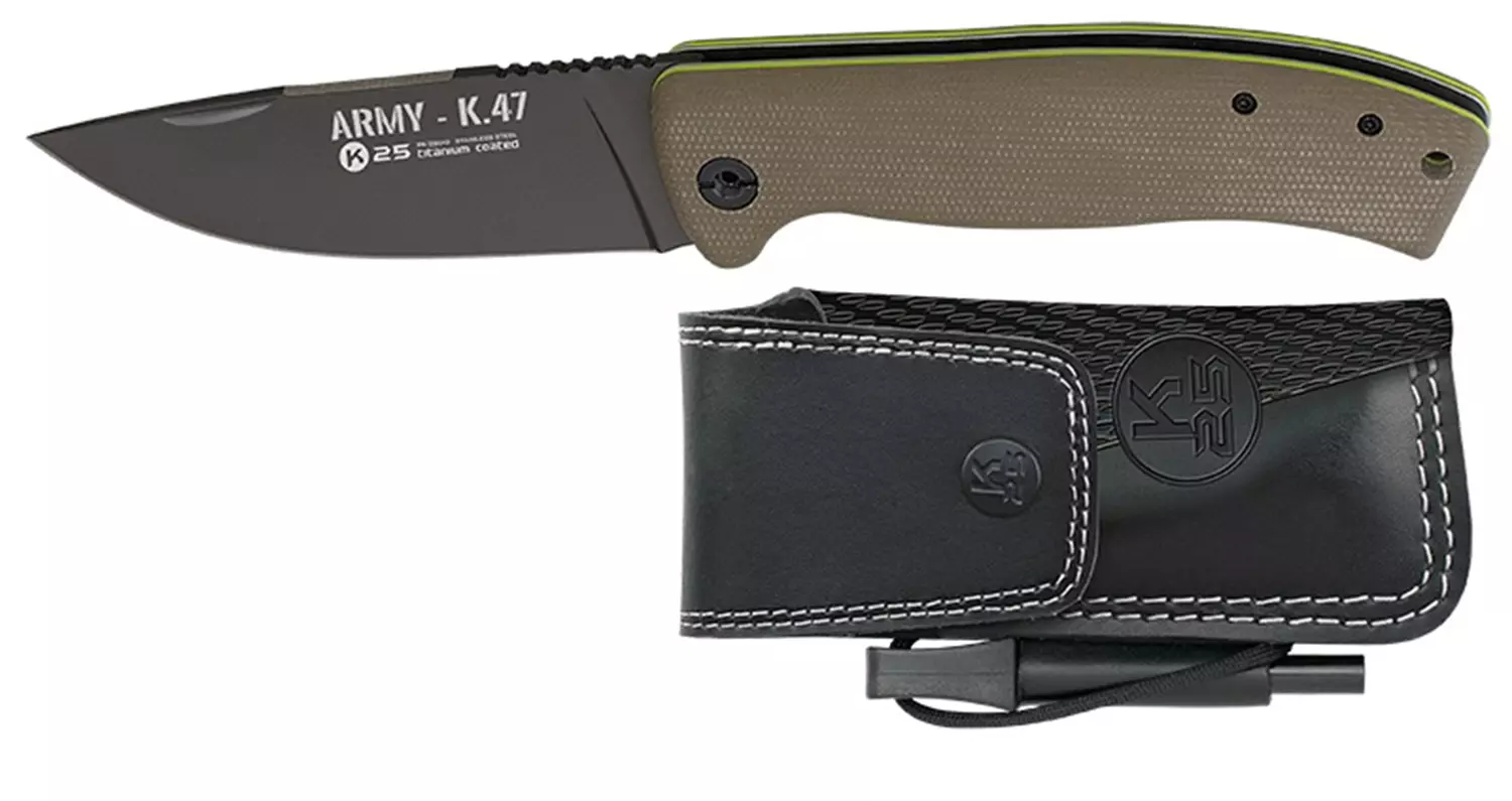 K25 Army Pocket knife Mikarta