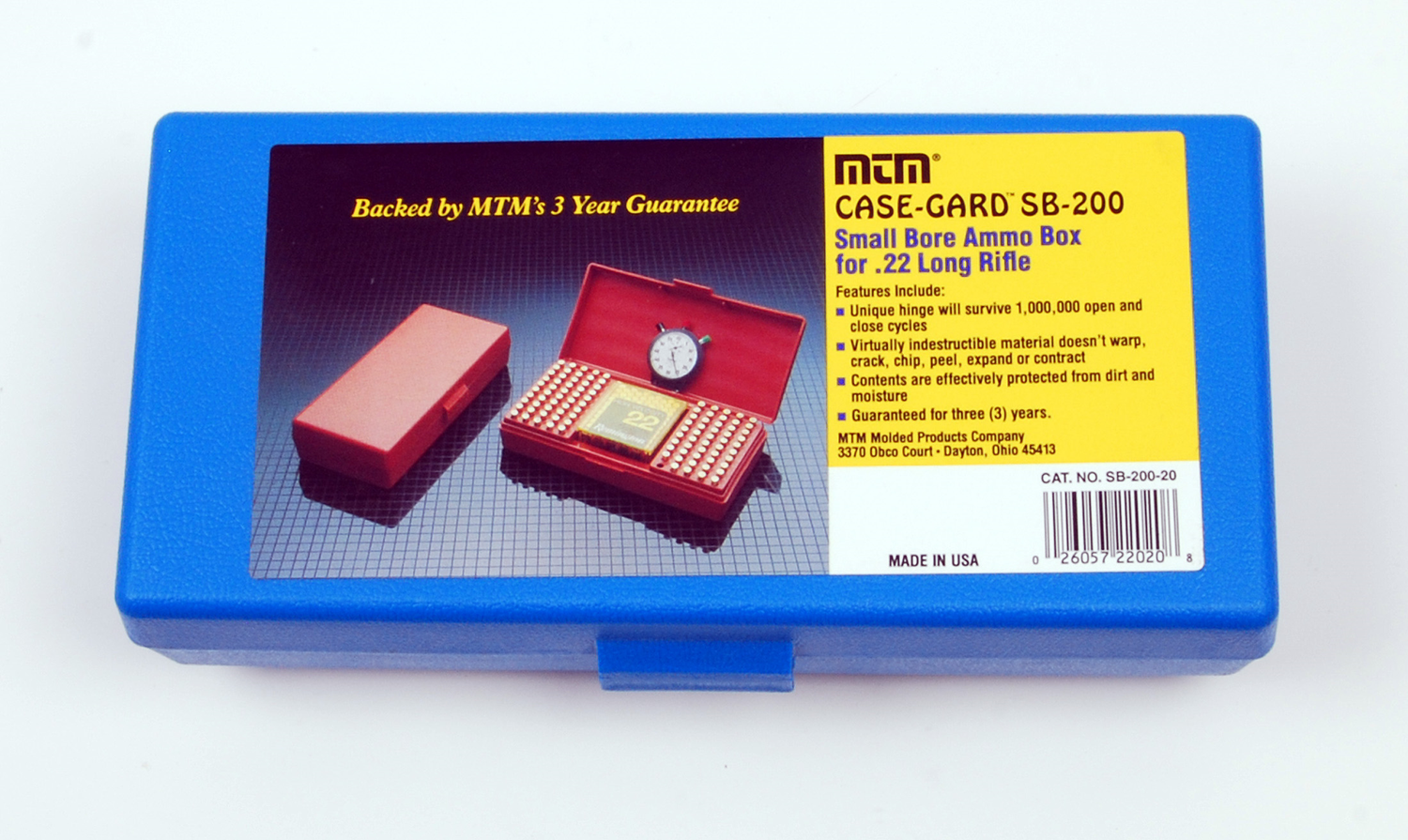 MTM Munitionsboxen .22 lr / 100 Patronen