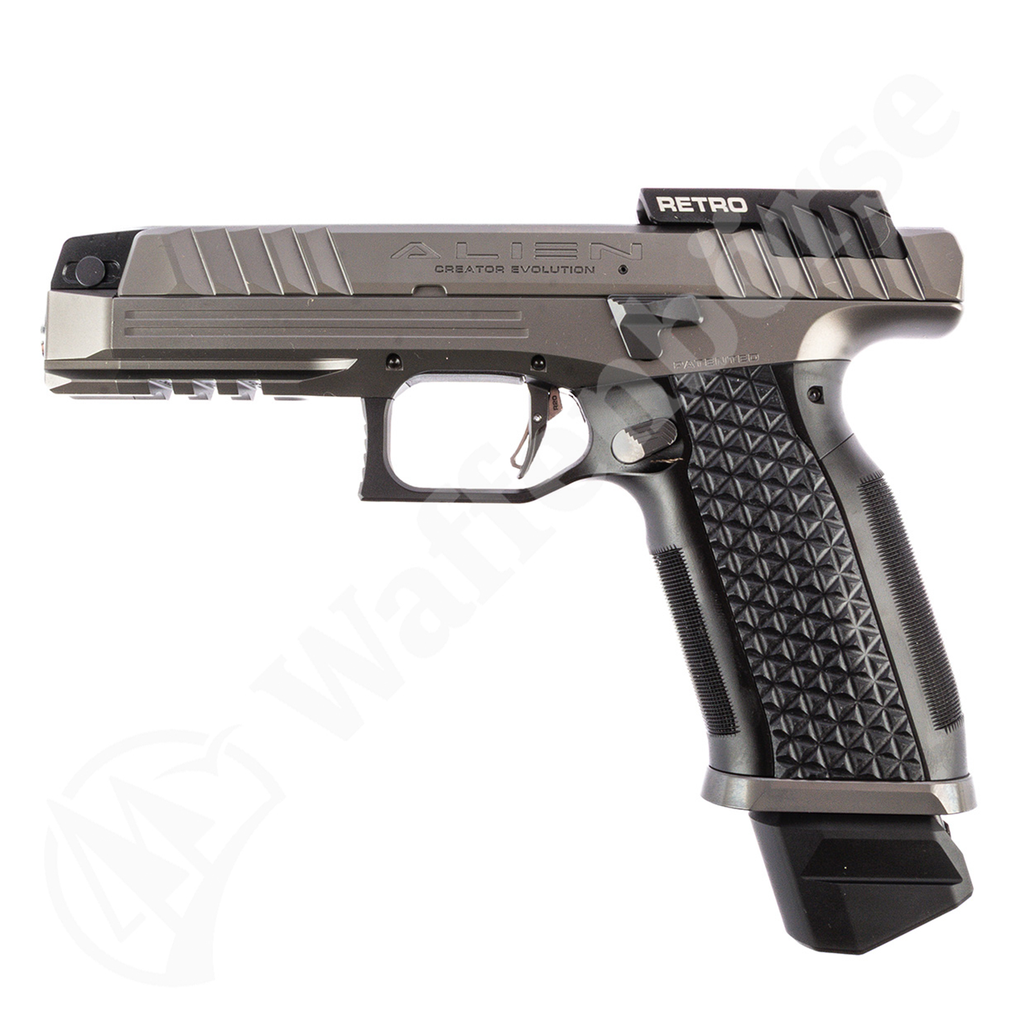 Laugo Arms Alien Creator Evolution Retro Kit Grau/Schwarz Pistole 9mm para