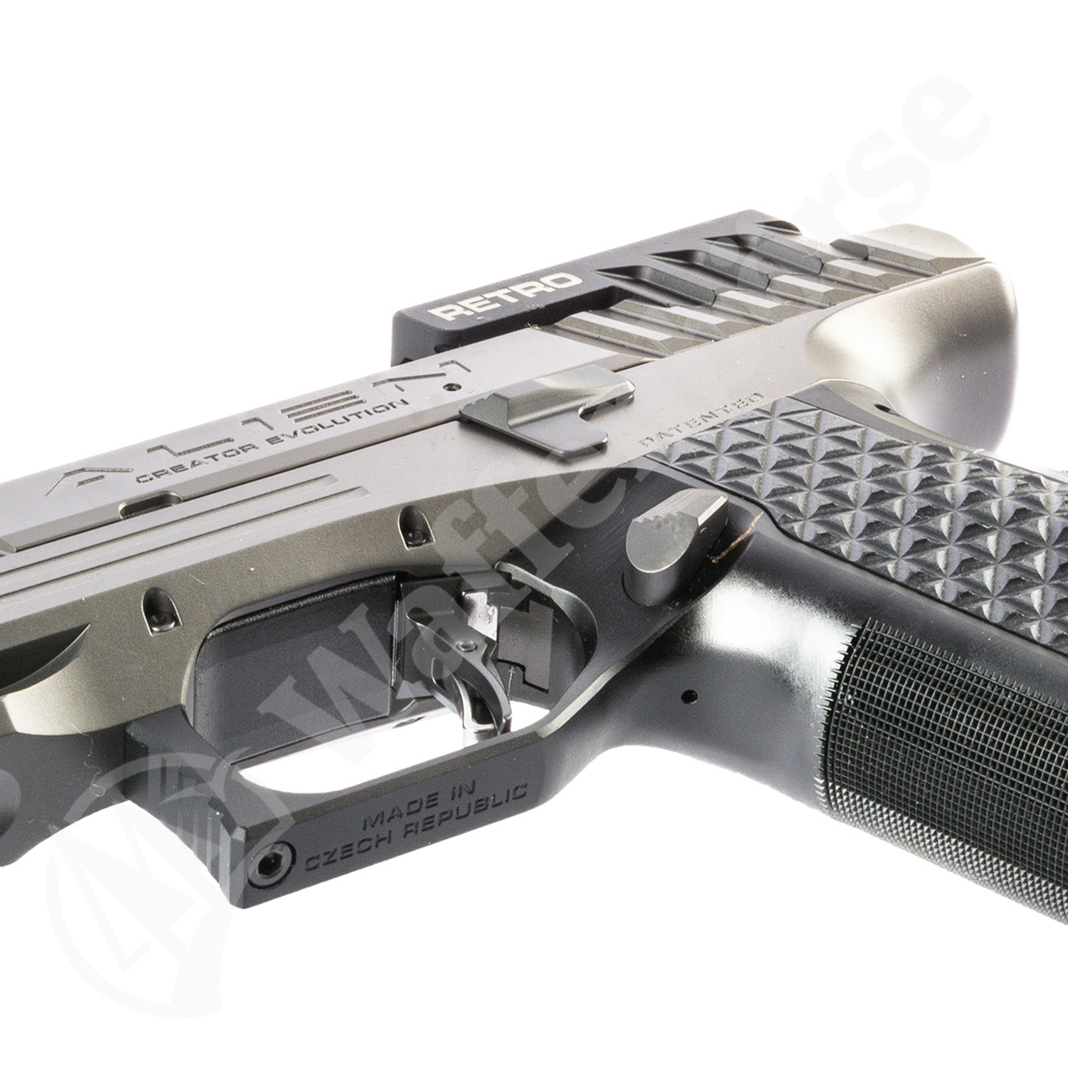 Laugo Arms Alien Creator Evolution Retro Kit Grau/Schwarz Pistole 9mm para