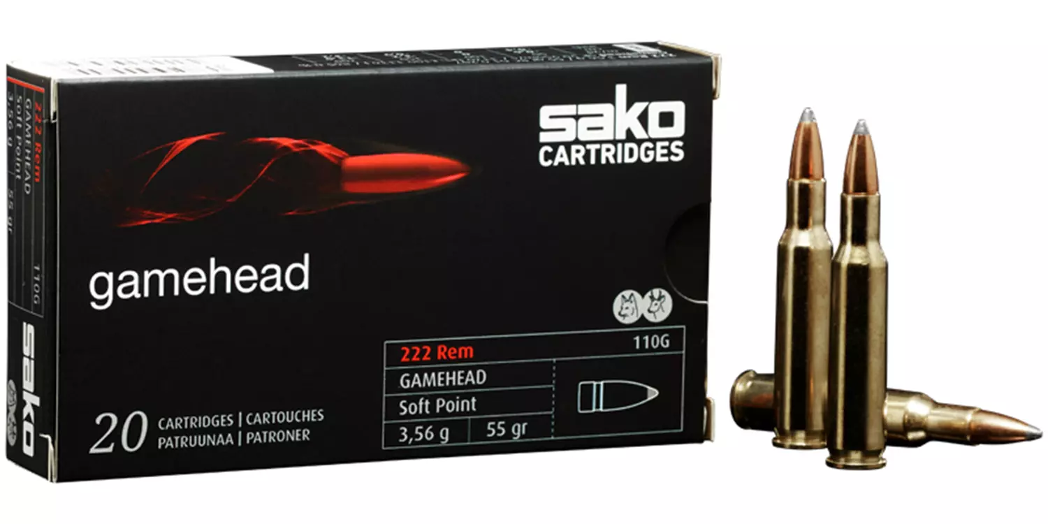 SAKO .222 Rem. SP Gamehead 3.56g / 55gr
