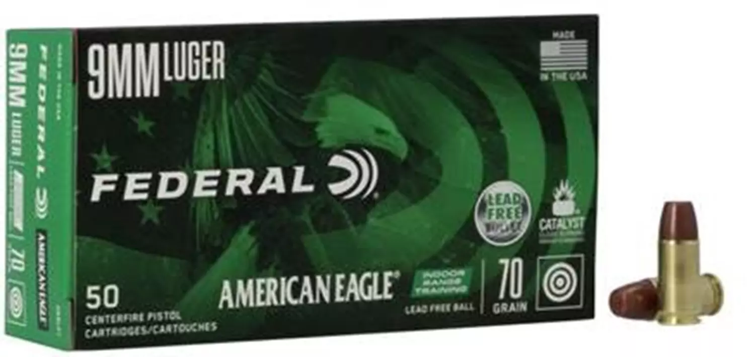 FEDERAL American Eagle 9mm Luger - Para IRT - Bleifrei 70grain