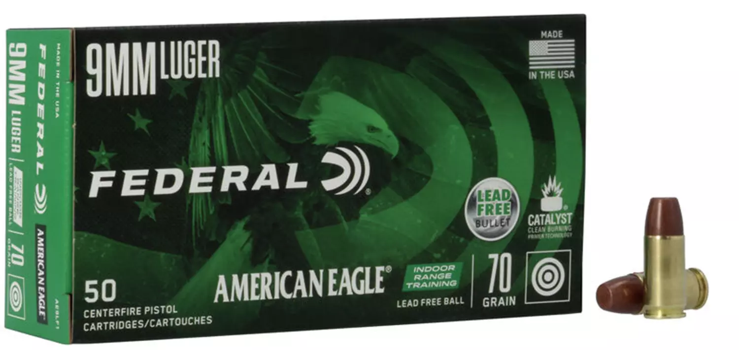 FEDERAL American Eagle 9mm Luger - Para IRT - Bleifrei 70grain