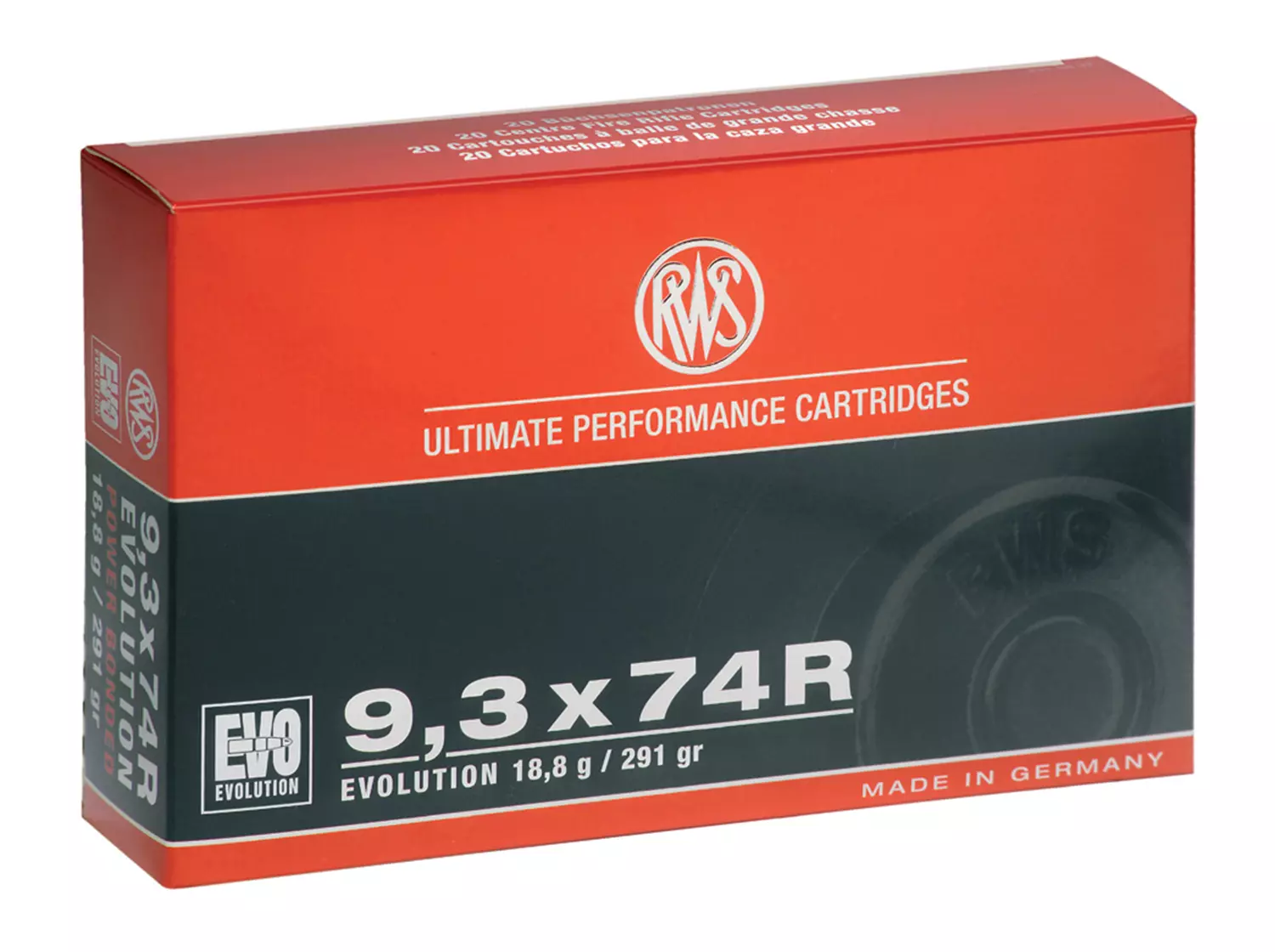 RWS 9,3x74R EVO 18,8g