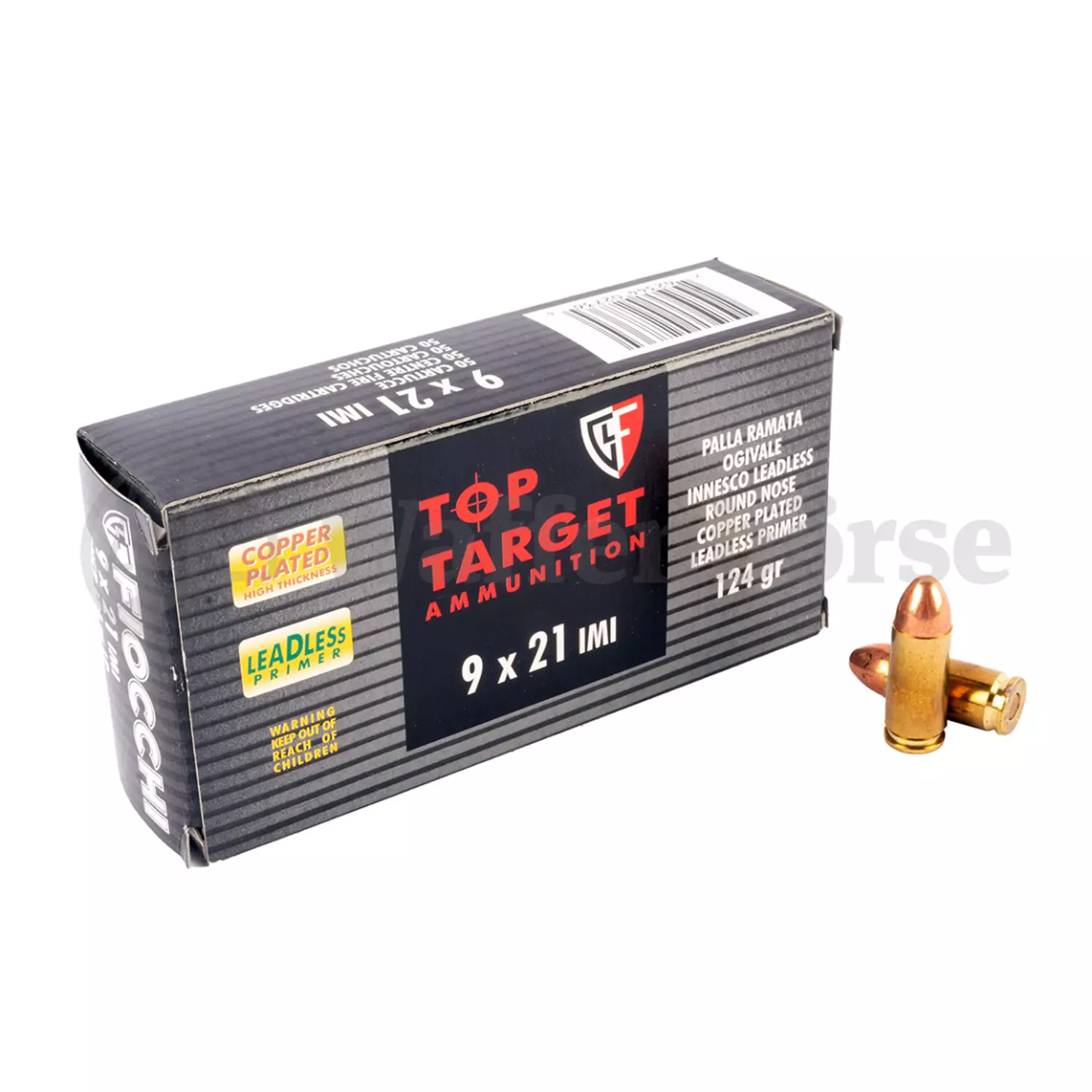FIOCCHI  9x21 mm RNCP Top Target 124grain