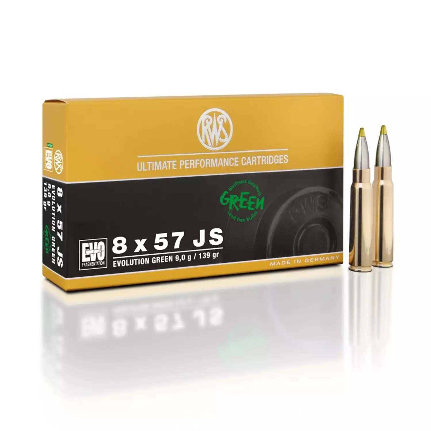 RWS 8x57 JS Evo Green 9,0g 139gr