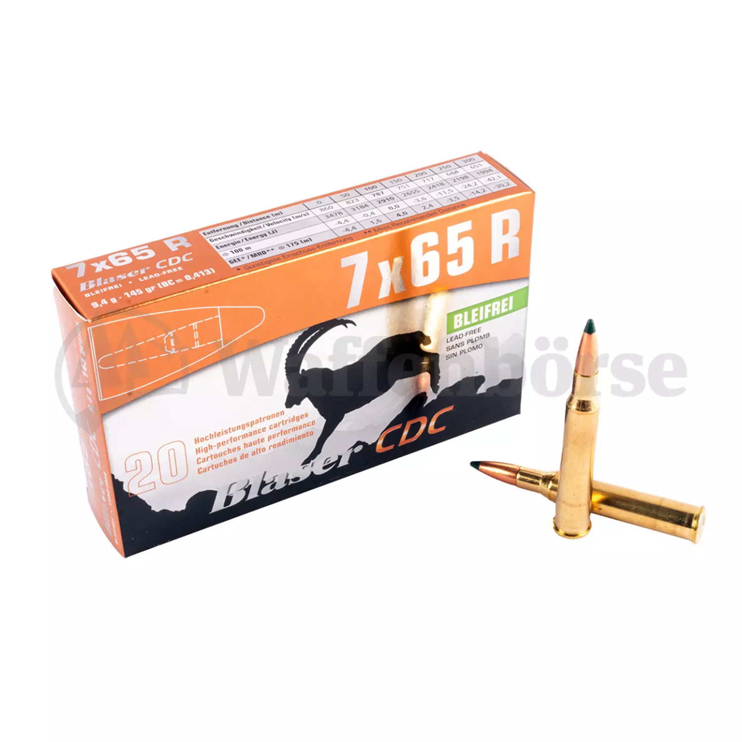 BLASER 7x65R CDC Bleifrei 9,4g