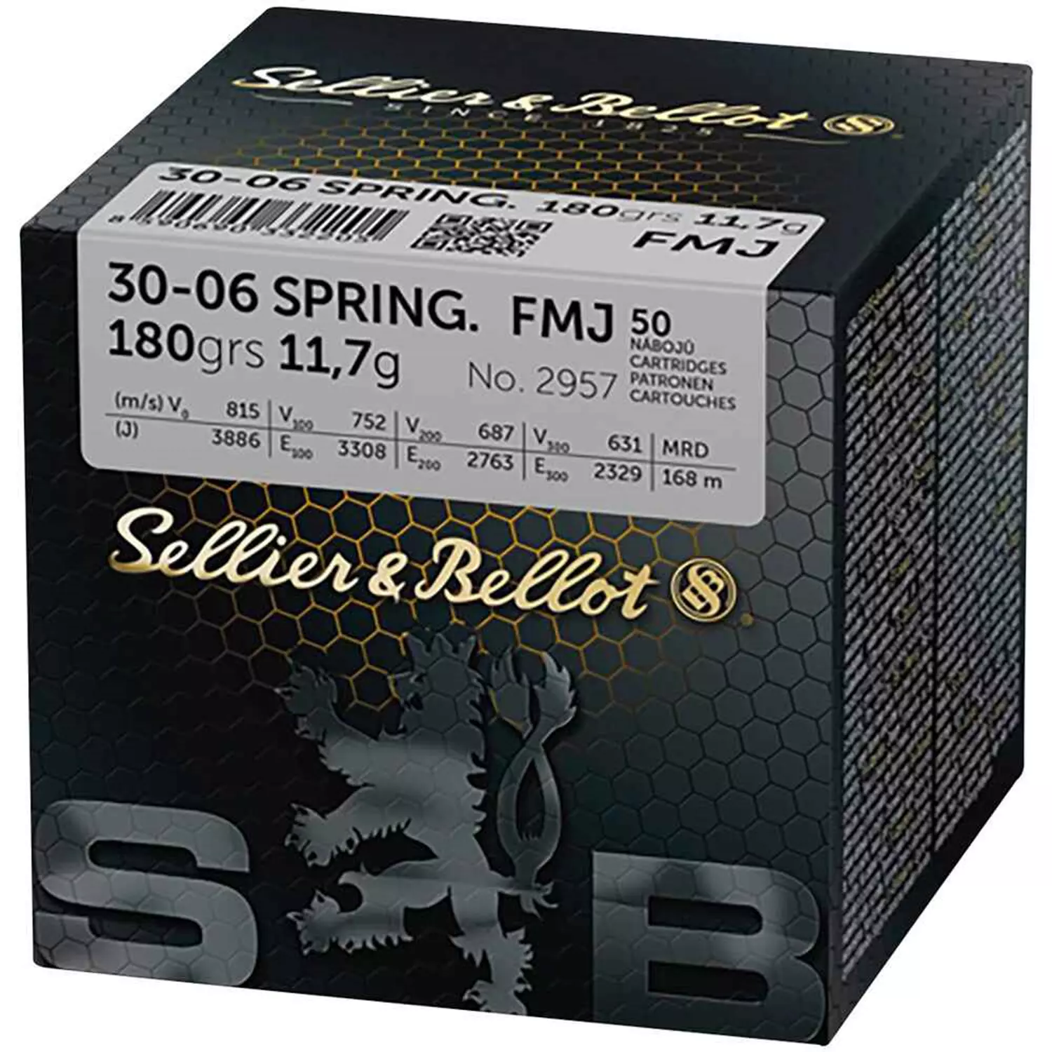 Sellier& Bellot .30-06 Spring. FMJ 11.7g