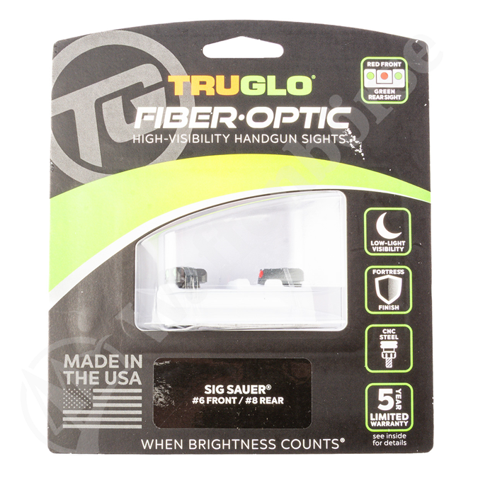 Truglo Fiber optic für SIG Sauer Kimme Grün Vn8, rot Korn 6