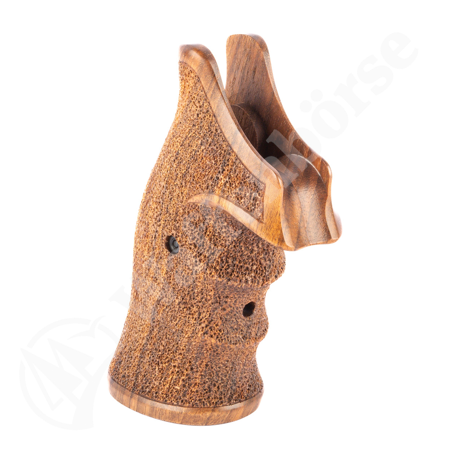 NILL Holz-Griffschalen Rhomlas für S&W N Rahmen Round Butt. Stark tailliert für Speedloader geeignet mit Fingerrillen und offenem Griffrücken.