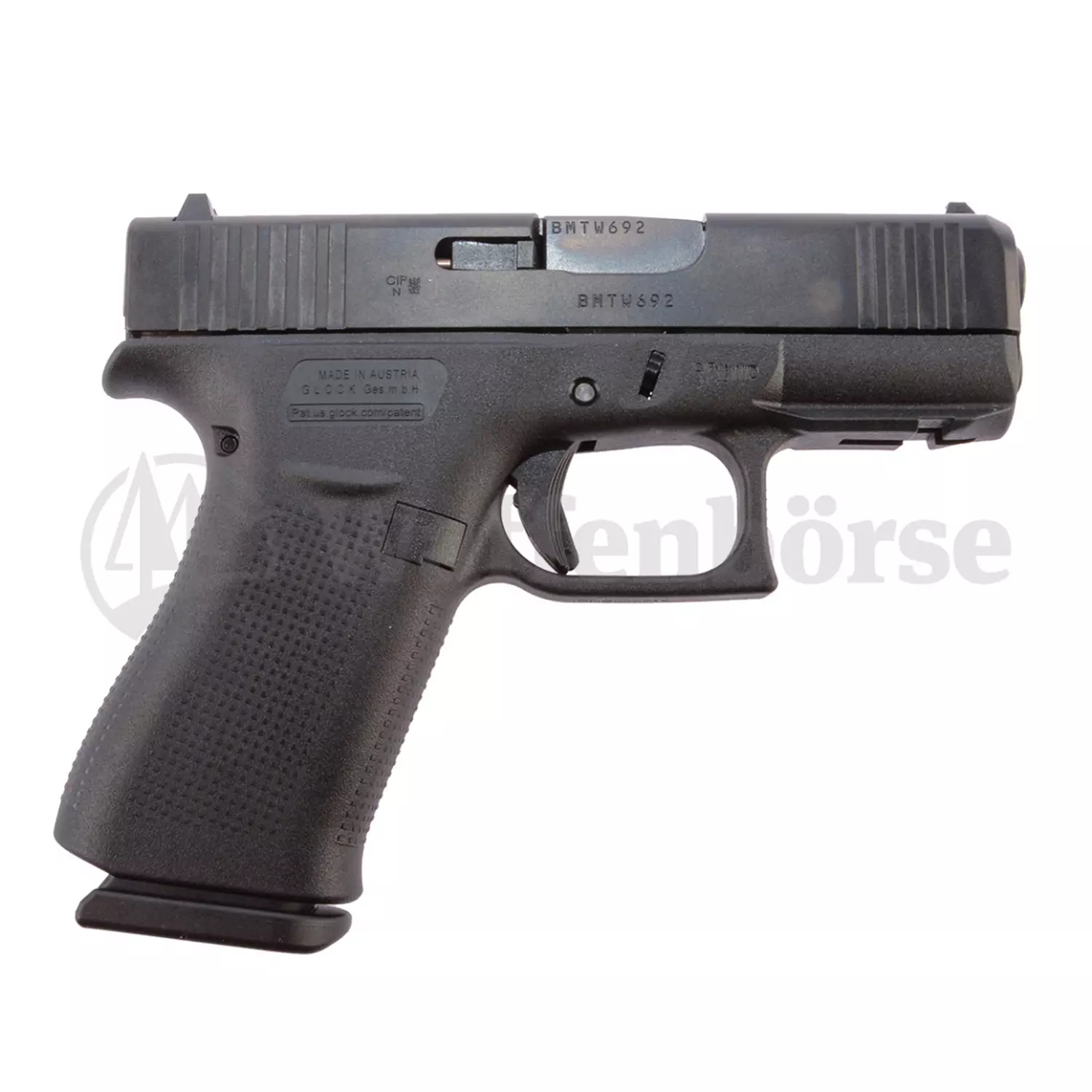 GLOCK 43X R FS Black Slide 9mm para