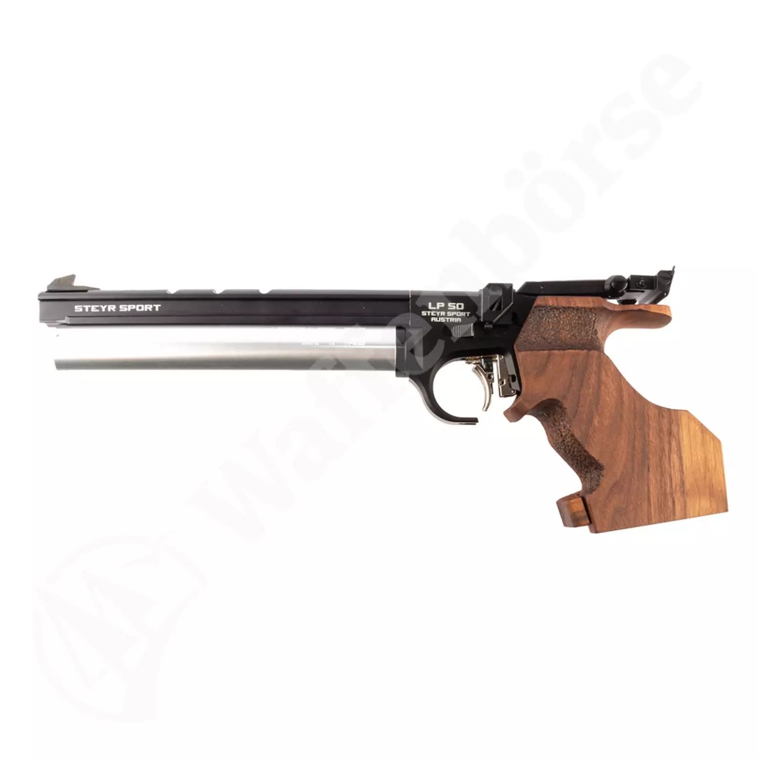 STEYR  LP 50  Black-Silber  5schüssig Pressluftpistole 4,5mm
