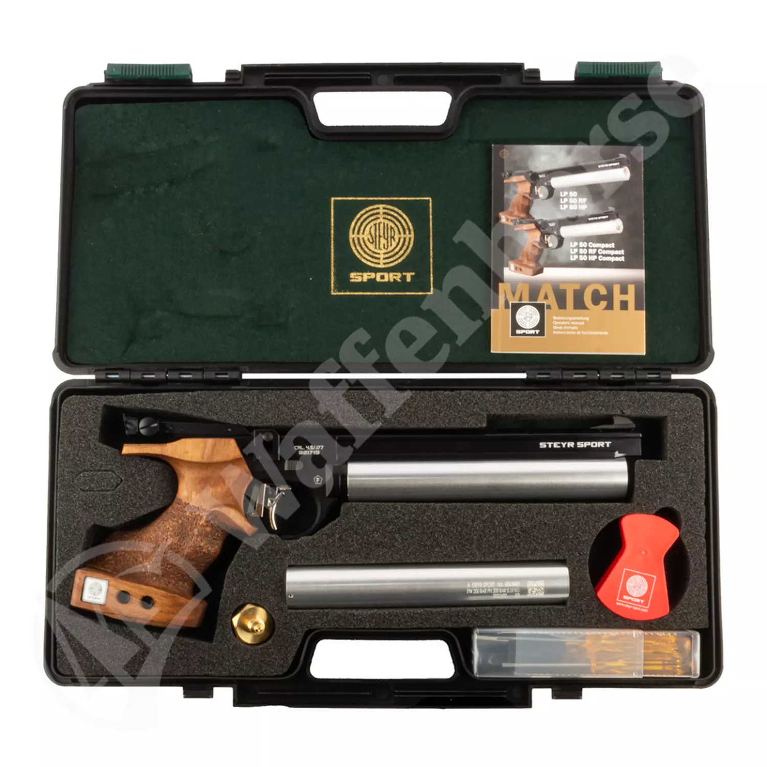 STEYR  LP 50  Black-Silber  5schüssig Pressluftpistole 4,5mm
