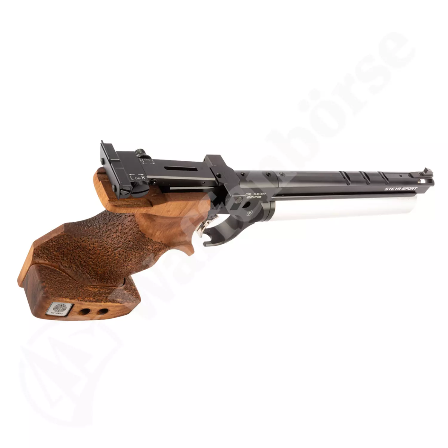 STEYR  LP 50  Black-Silber  5schüssig Pressluftpistole 4,5mm