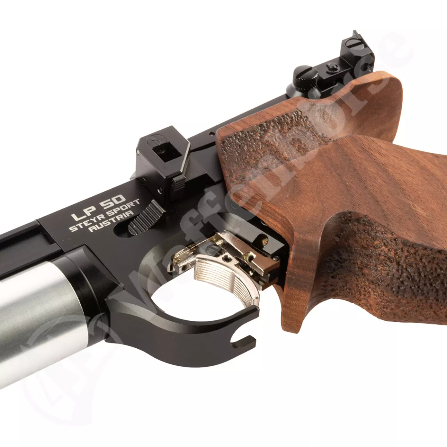 STEYR  LP 50  Black-Silber  5schüssig Pressluftpistole 4,5mm
