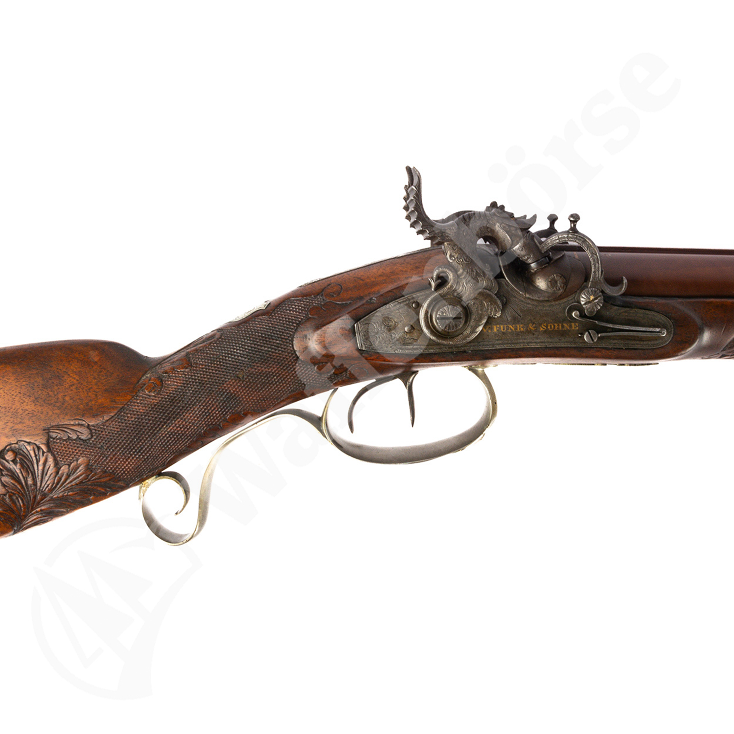 Suhl Hahn Doppelflinte Funk & Söhne Suhl