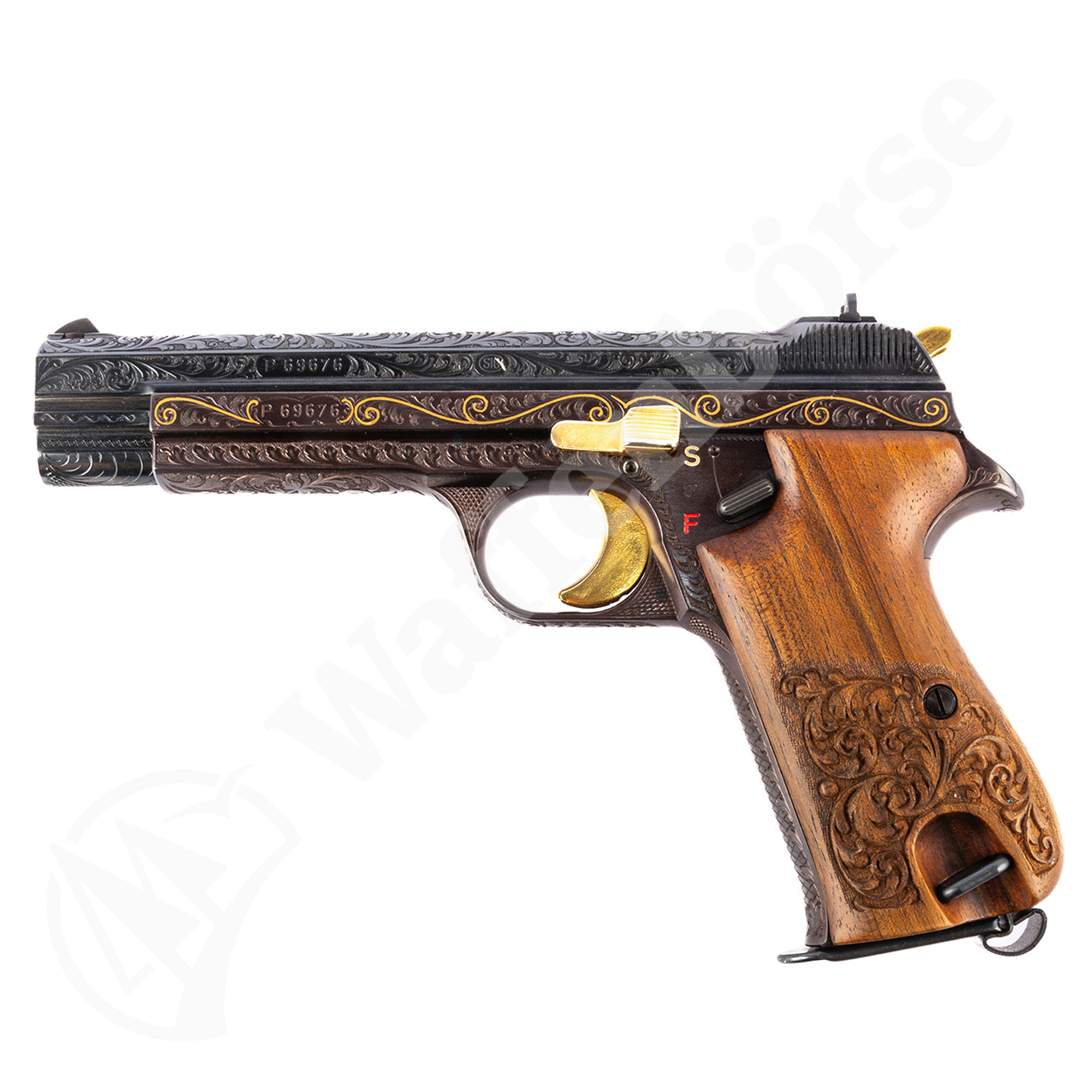 SIG 210 De Luxe Akanthusvariante 9mm para