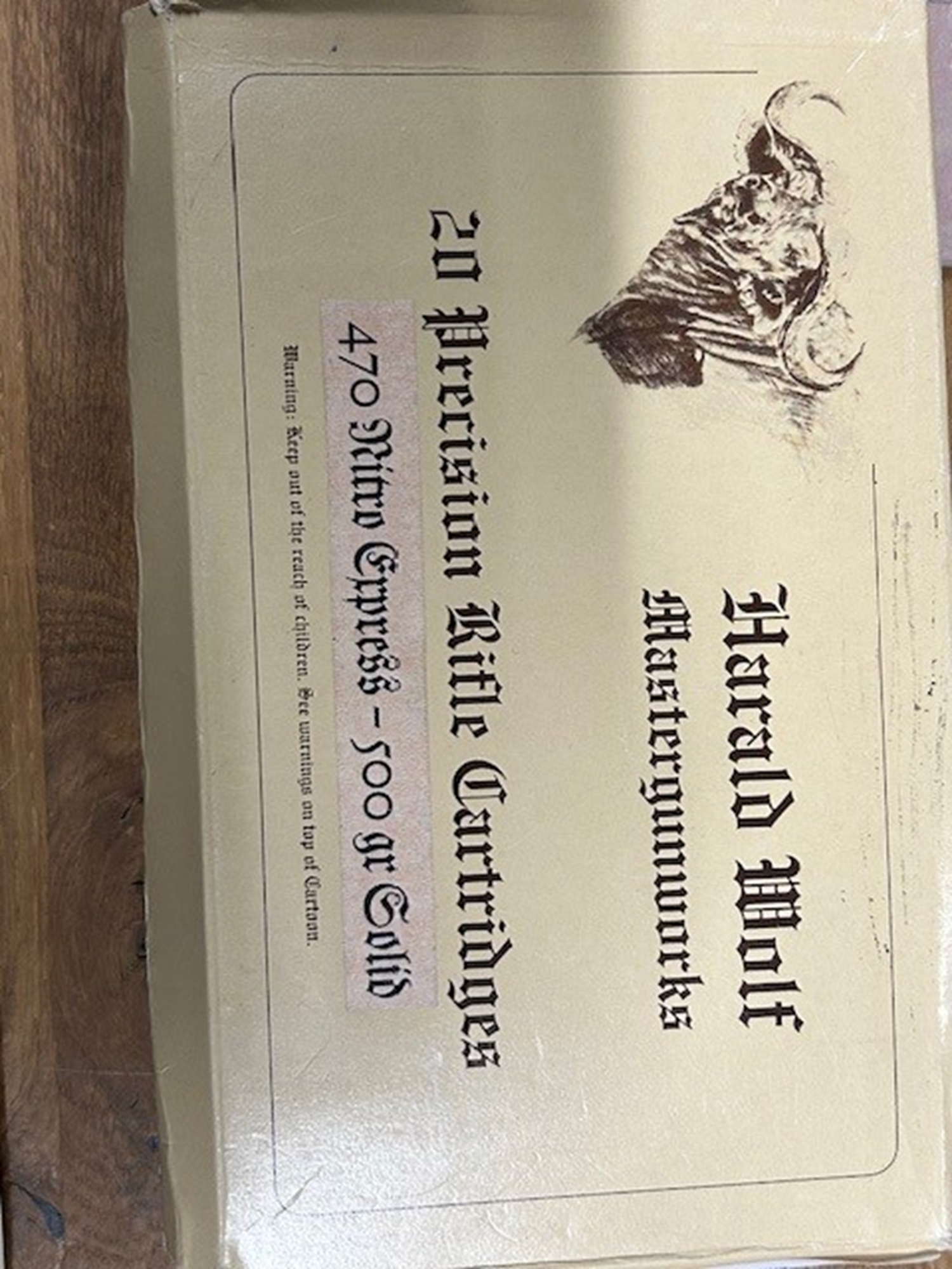 Harald Wolf 470 Nitro Express Solid 500 grain