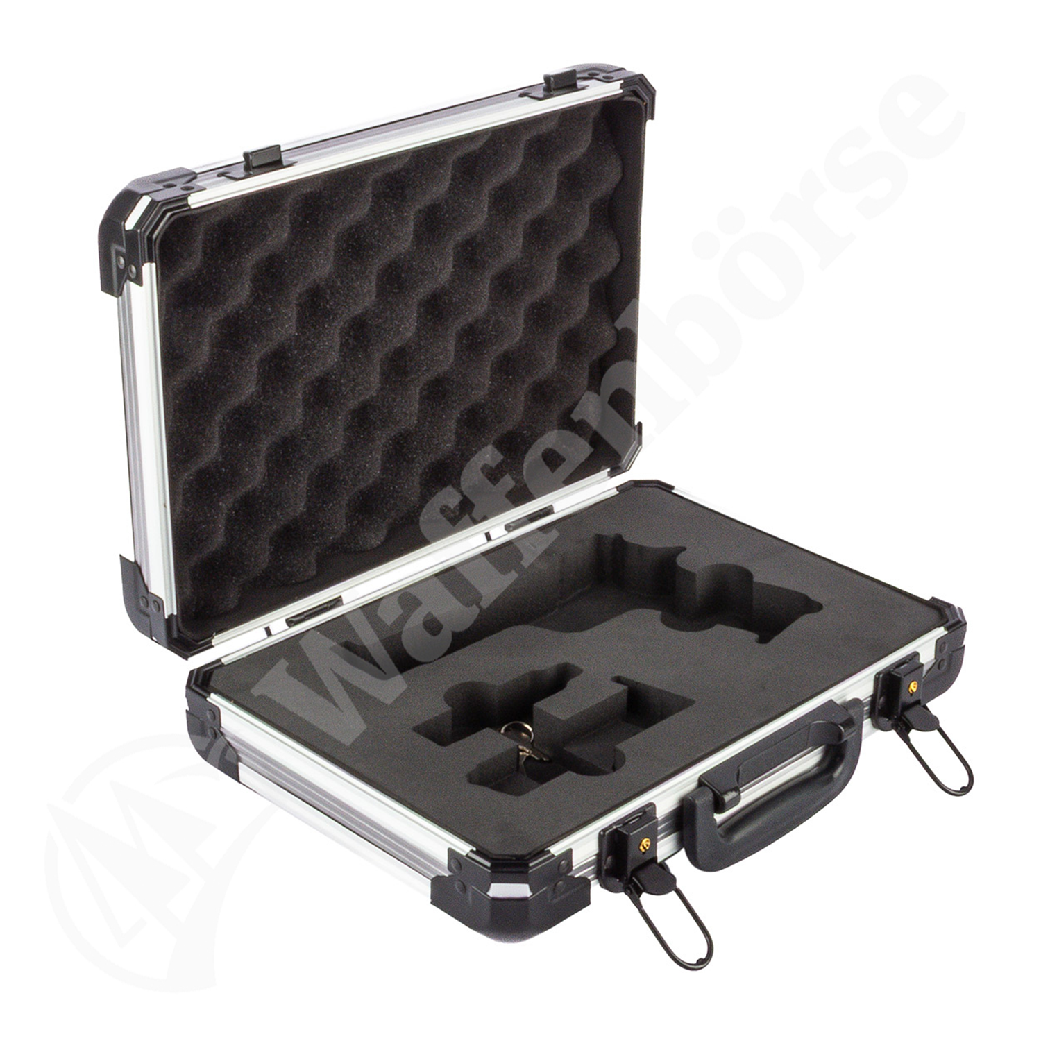 210 Alu-Koffer Schaumstoffeinlage 33x23x9 schwarz