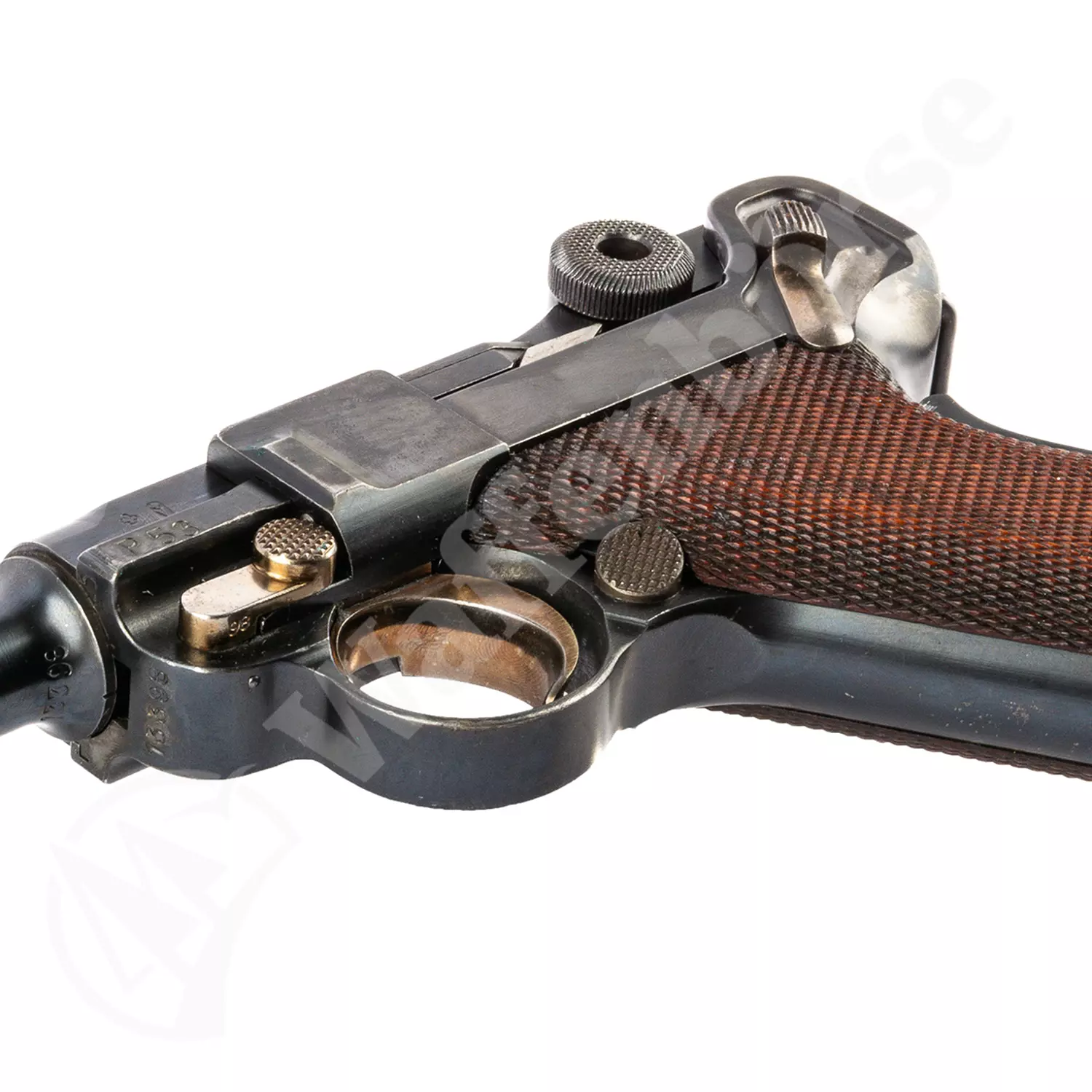 Schweizer Parabellum 06 DWM Wappen 7,65mm para