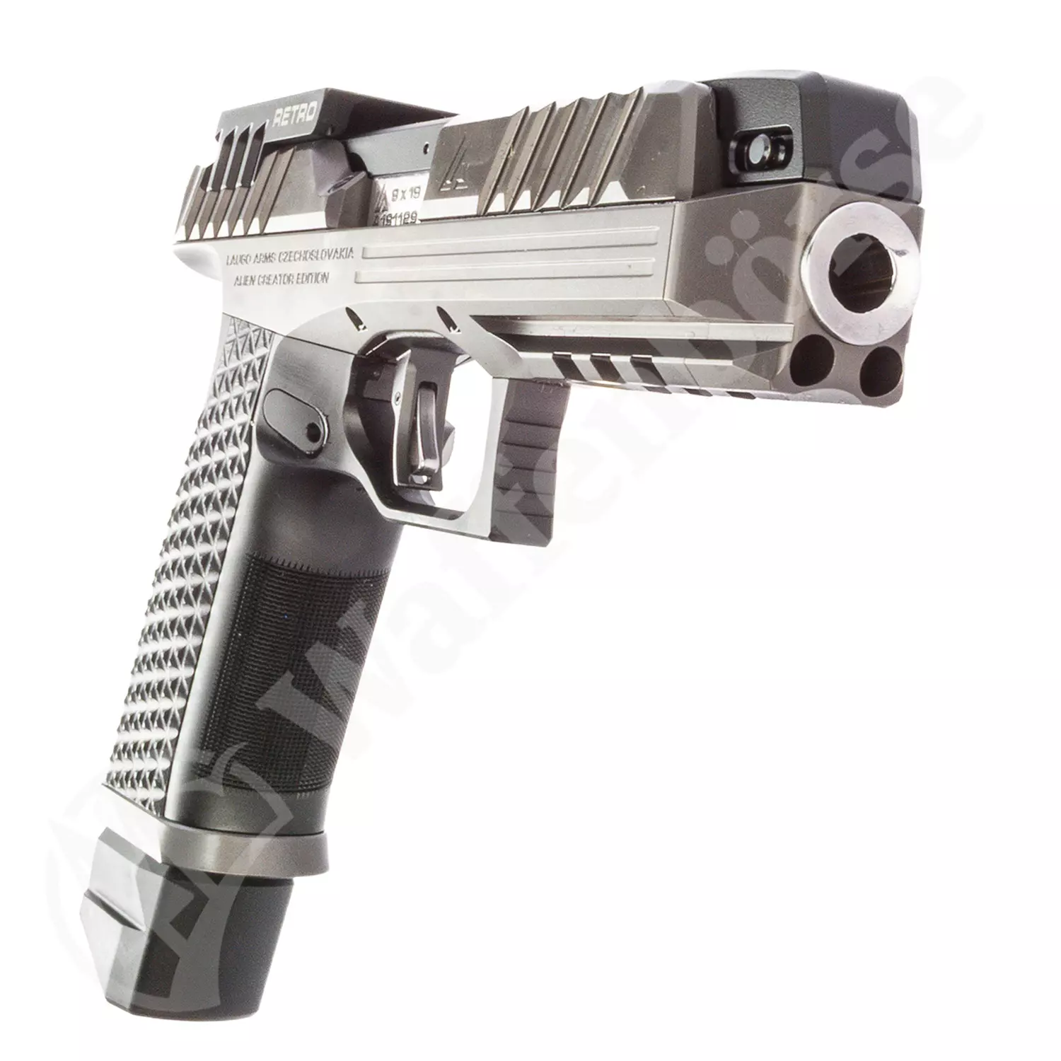 Laugo Arms Alien Creator Evolution Retro Kit Grau/Schwarz Pistole 9mm para