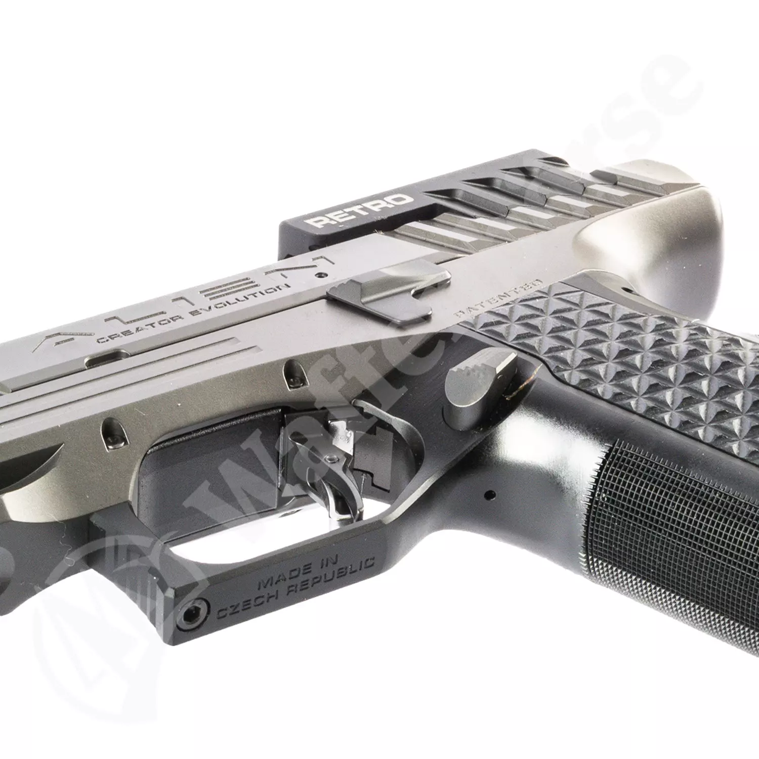 Laugo Arms Alien Creator Evolution Retro Kit Grau/Schwarz Pistole 9mm para