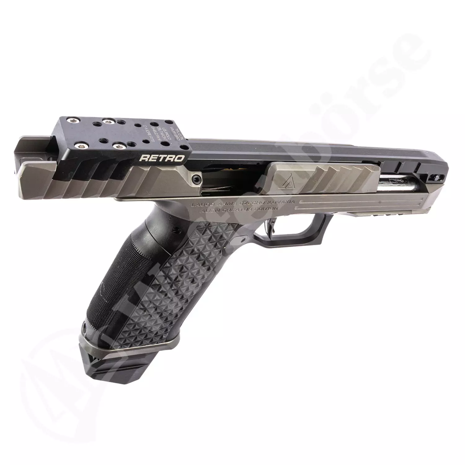 Laugo Arms Alien Creator Evolution Retro Kit Grau/Schwarz Pistole 9mm para