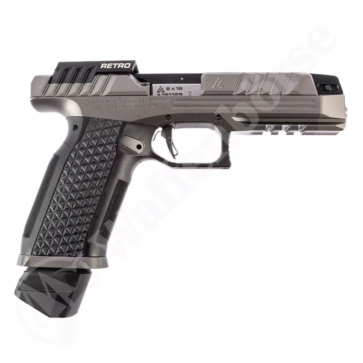 Laugo Arms Alien Creator Evolution Retro Kit Grau/Schwarz Pistole 9mm para