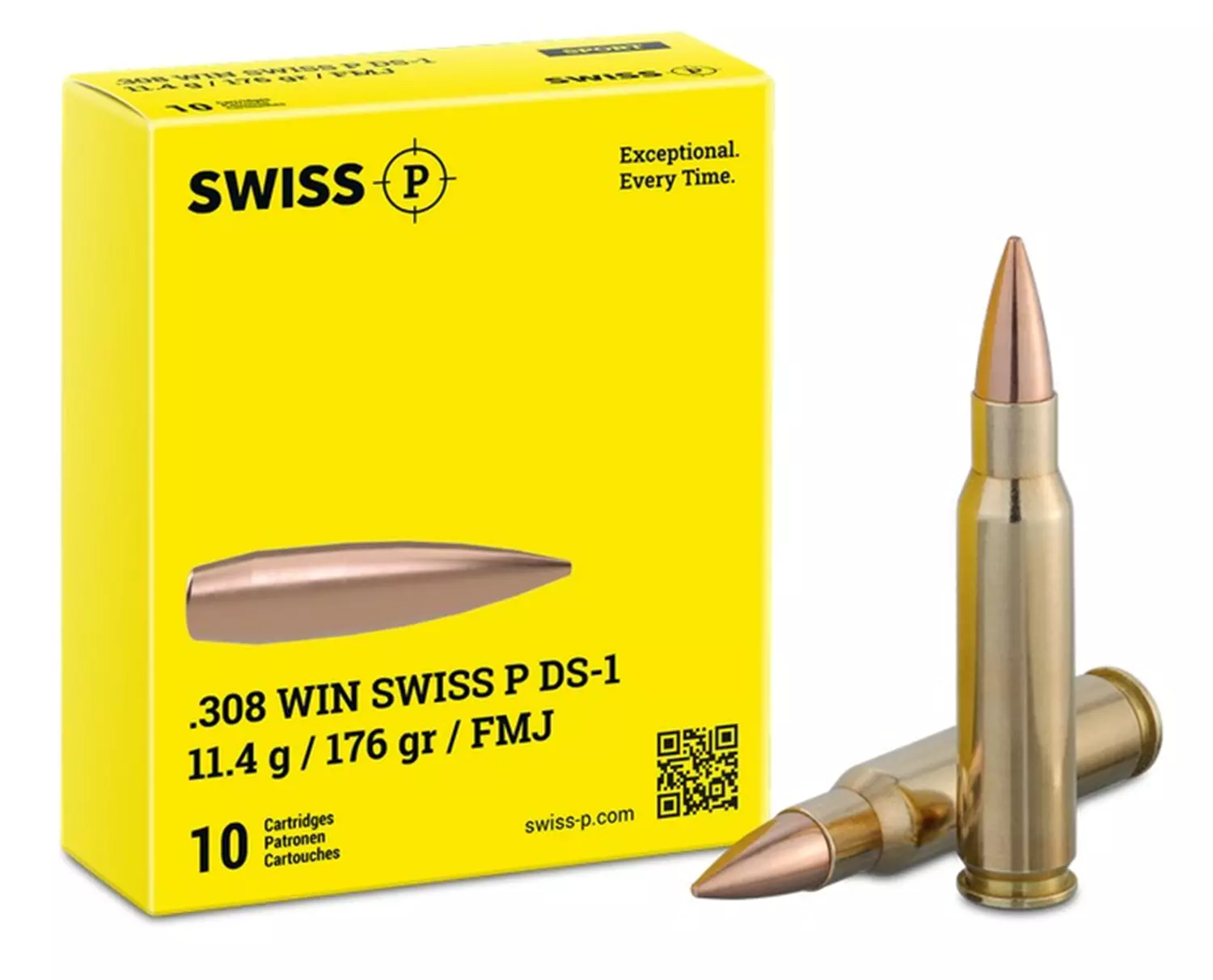 Swiss P .308 Win. DS-1 FMJ 11.4g / 175grs