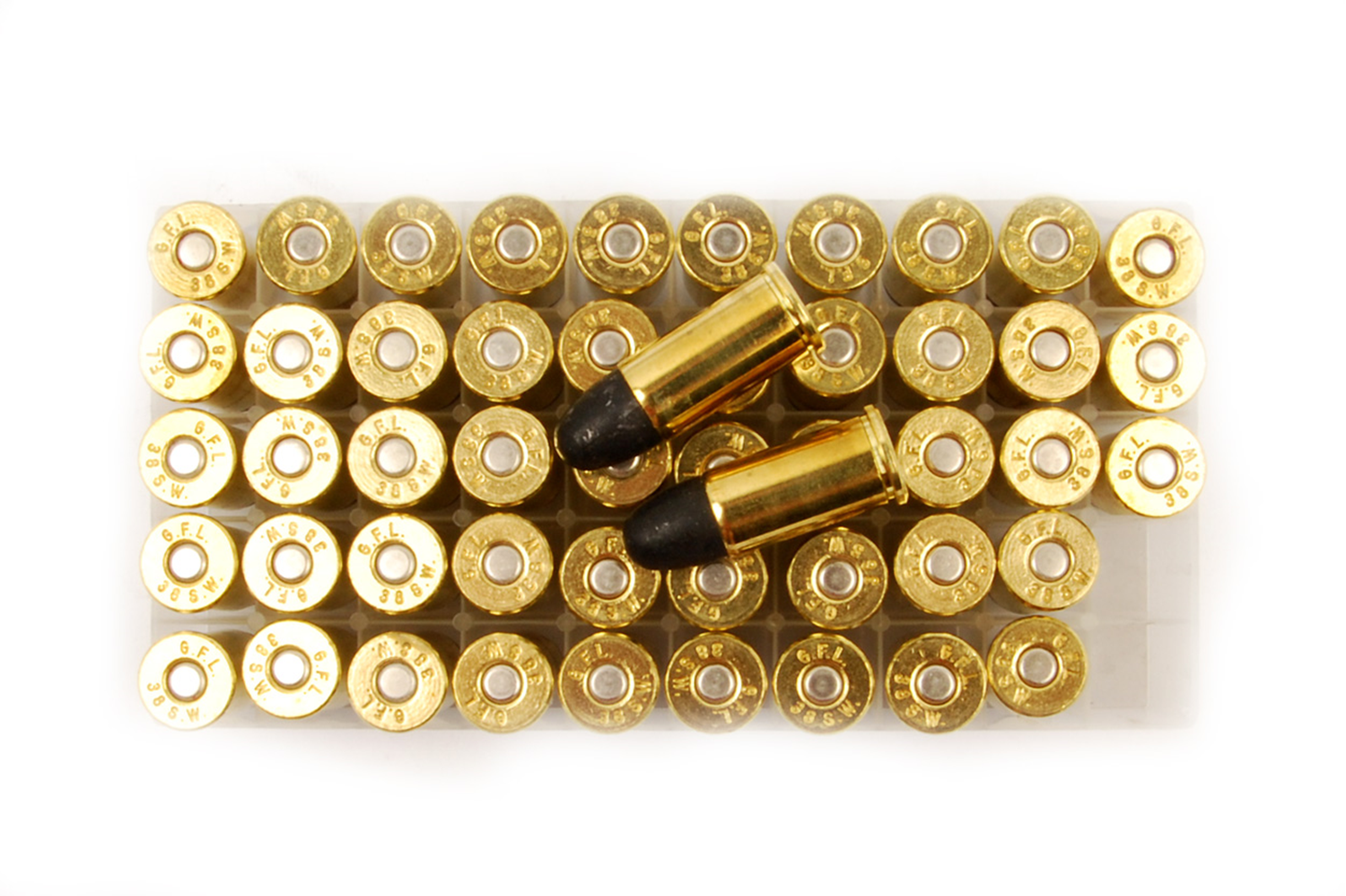 FIOCCHI .38 S&W Corto 145gr Lead Round Nose