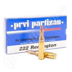 PARTIZAN PPU  .222 REM TMS 3,24g